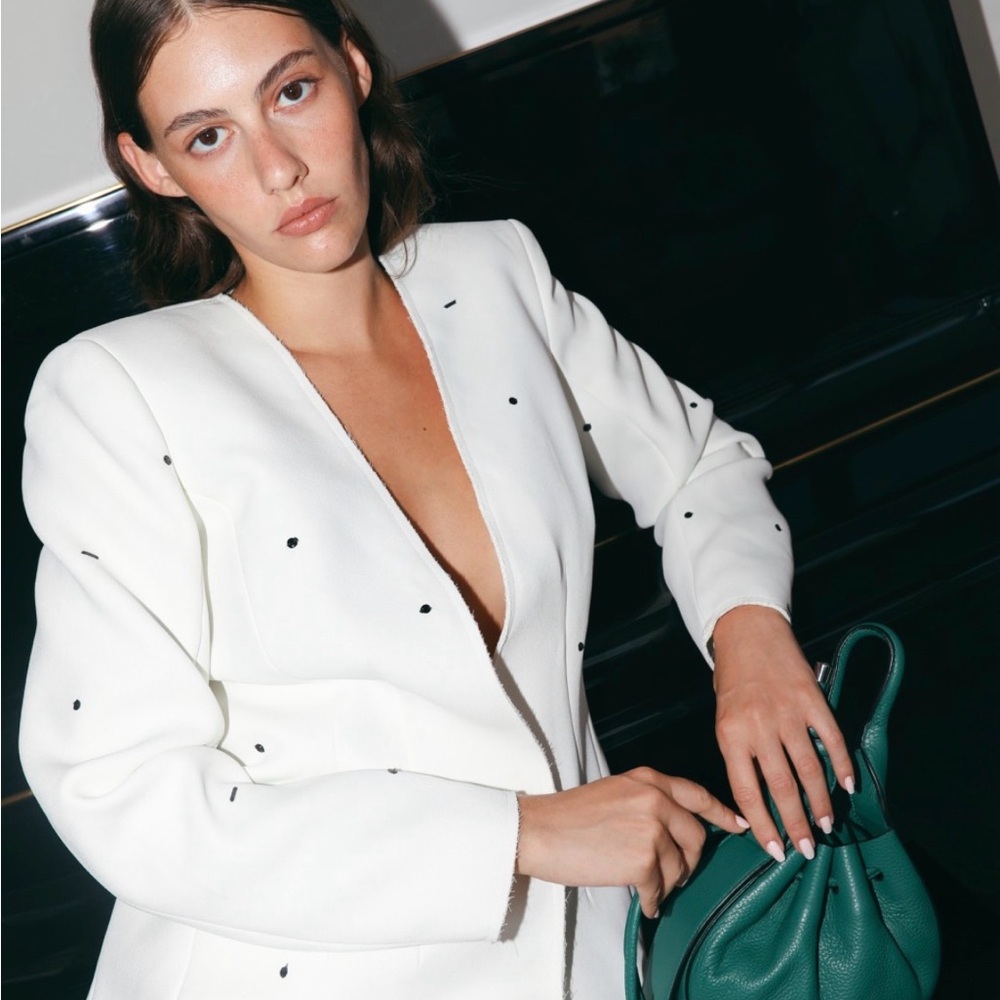 Behno Earna White Blazer NWT